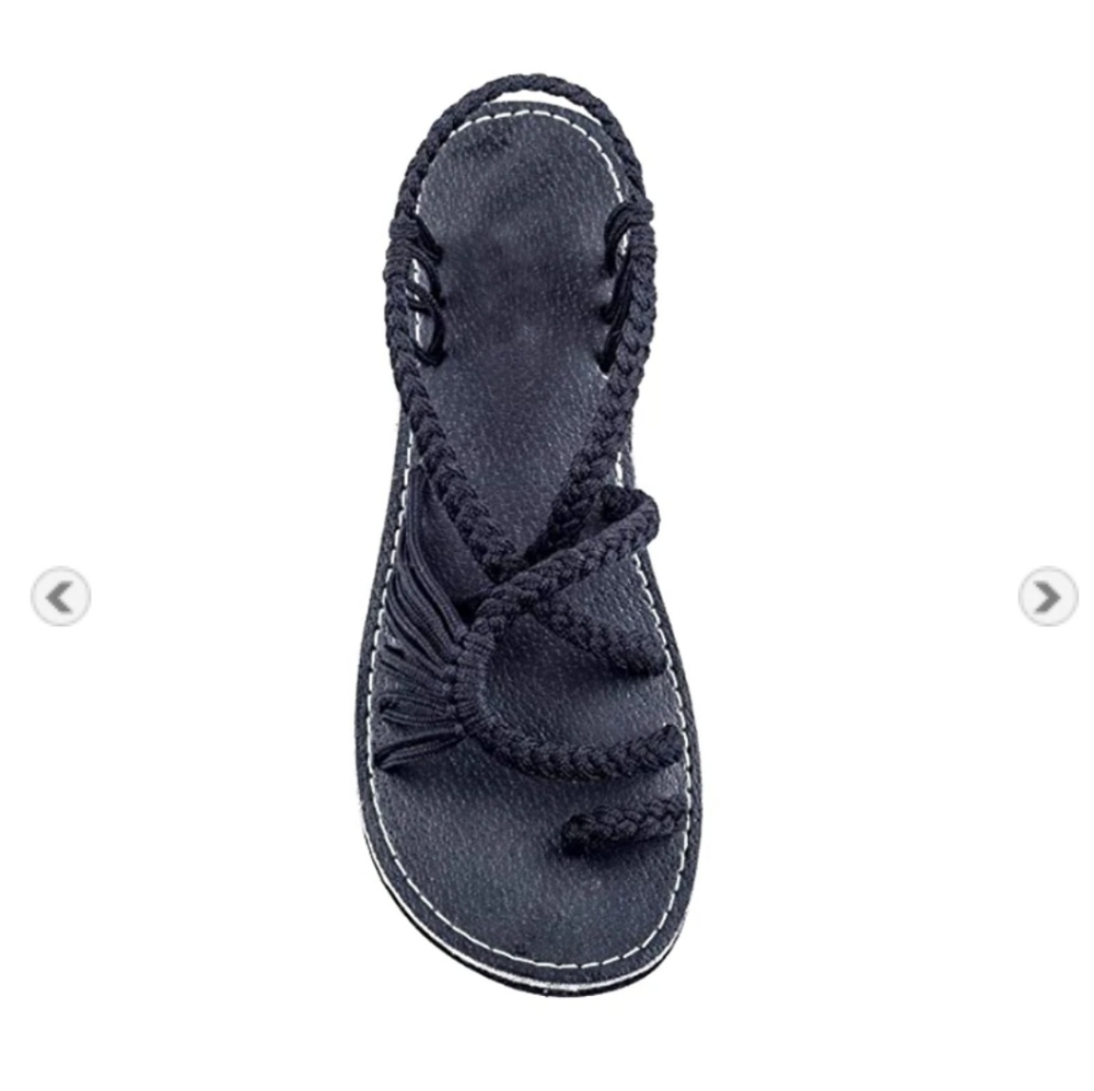 Black Rope Sandals - Picture 3 of 3